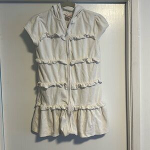 Guc: hooded terry cloth  swim/beach coverup junior size 14